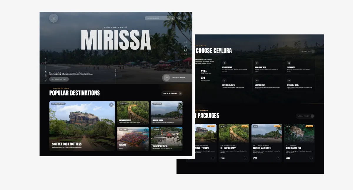 Ceylura Travels project preview